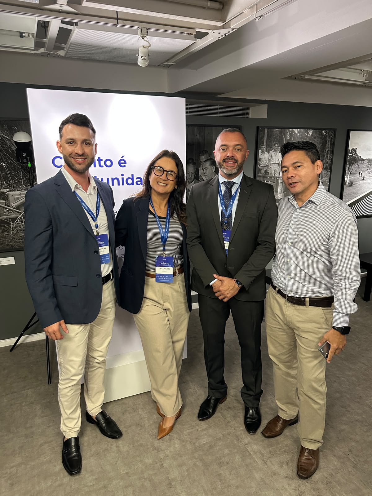 Representantes da Arqdigital no 1º Panorama de Crédito promovido pela Acrefi em São Paulo
